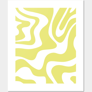 liquid pattern - yellow Posters and Art